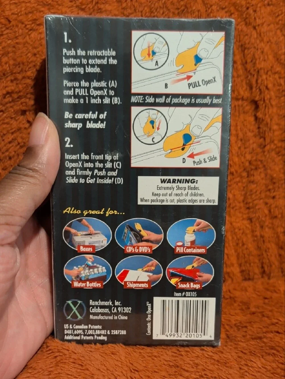 OpenX Dual Blade Package Opener